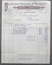 CLERMONT - FERRAND 1932  - MAURICE WAUQUIER : Manufacture Gén Brosserie   !