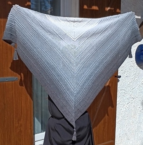 Chale etole mariage crochet