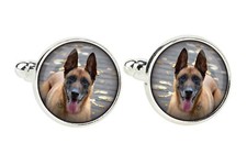 Malinois chien de berger belge épingle de manchette avec photo Art-Dog