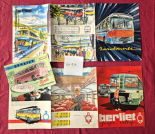 N°21914 / BERLIET  dépliants randonnée fugue rallye / autocar autobus 1959-1960