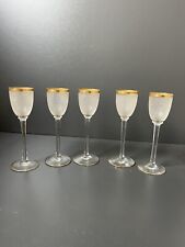 5 Verres A Liqueur En Cristal Givre St Louis Baccarat
