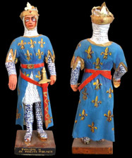 LEMAITRE Figurine PHILIPPE II dit AUGUSTE 1180 - 1223 /  soldier jouet ancien 