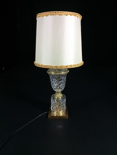 Pied lampe cristal taillé - pied, de