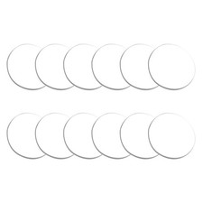 12 pcs en verre transparent des pare-tables