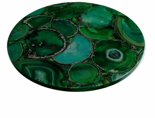 Round marble coffee - 15", center