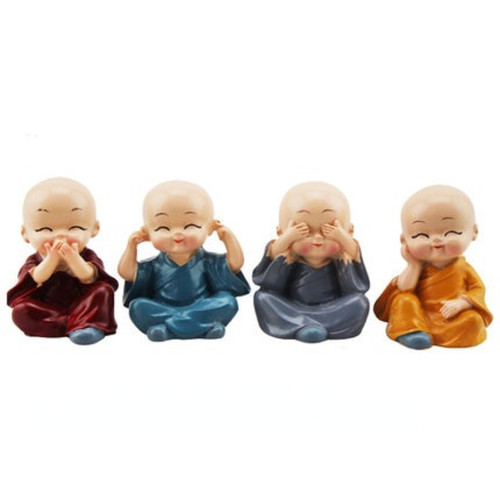 4pcs kongfu moine figurine - 4pcs,