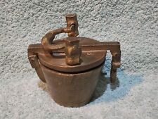 SUPERBE ancien PILE DE POIDS A 6 GODETS Charlemagne où Nuremberg COMPLET 0kg850