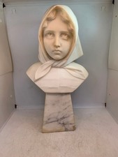 ANCIEN BUSTE DE JEUNE FILLE EN