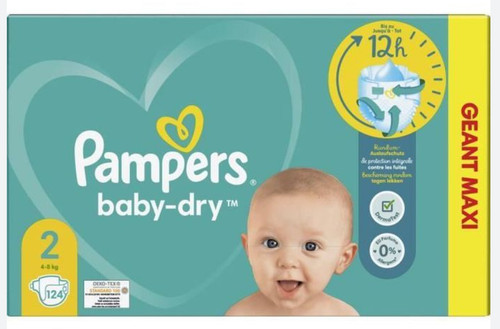 Pack 124 couches pampers - 124,