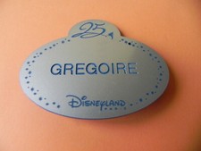 ? NAMETAG NAME TAG DISNEYLAND PARIS / CAST MEMBER ????????? GREGOIRE
