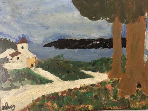 Très belle peinture panneau - très,