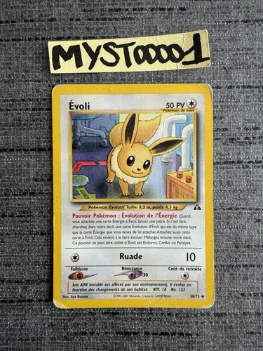Carte pokémon evoli neo - evoli, 38/75