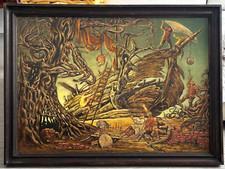 Russie. M. Baskov. Tableau - Bateau des Fous. HST