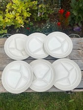 LOT DE 6 ASSIETTES A FONDUE