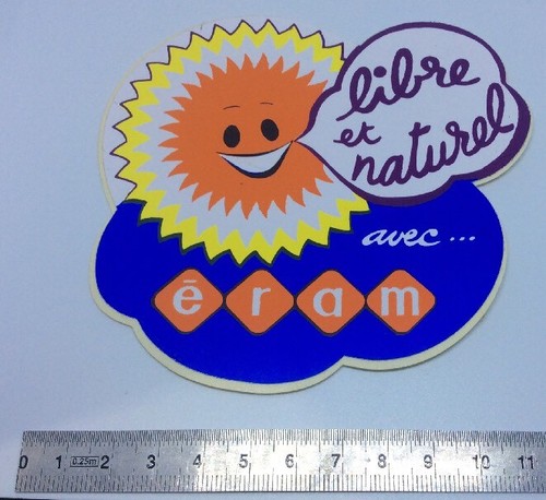 Autocollant vintage eram libre - vintage,