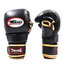 Twins GGL14 Cuir Mma Entraînement Gants Noir Mitaines Combat Ouvert Paume