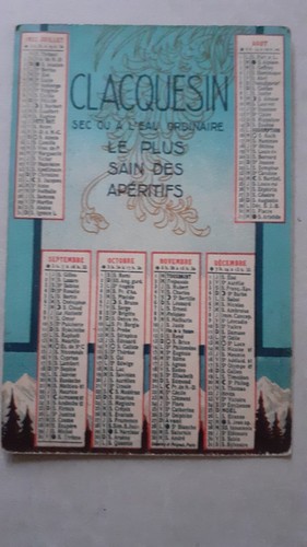 Calendrier poche 1932 - calendrier, de