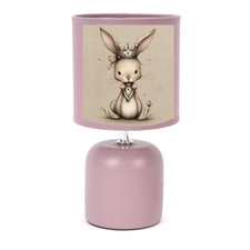 LAMPE DE CHEVET  ROSE LAPIN