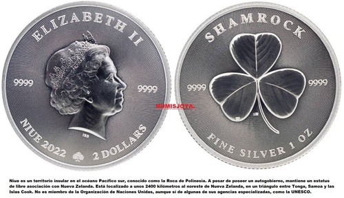 Niue dollars année 2022 - niue,