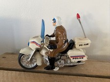 Ancien Jouet Plastique Motard