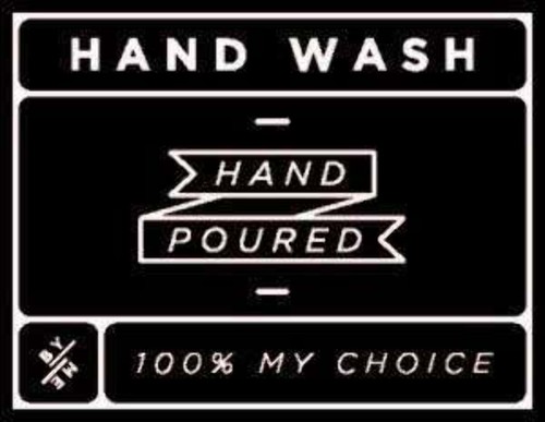 Mini hand wash decal black - mini,