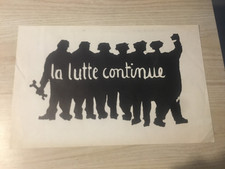 La lutte continue 1968 Affiche