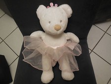 doudou peluche ours blanc couronne tutu rose GALERIES LAFAYETTE DISNEY NICOTOY 