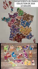 🐔14 Magnets Le Gaulois Carte de France **2018** Lot no 4/13 🐔