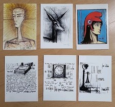 BERNARD BUFFET LOT 6 CARTES