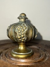 Ancienne boule de rampe d'escalier En Bronze,  Embouts Pour Barre À Rideau