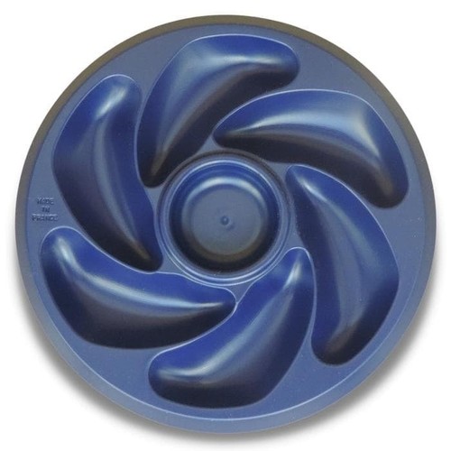 Assiette huitre bleu - , nuit