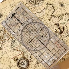 Traceur de route, compas droit