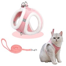 Laisse pour Chat Colliers Harnais Et Laisses Chats avec Corde De Traction ave...