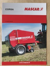 Tracteur Presse A Balles Rondes Mascar Corsa Prospectus Brochure