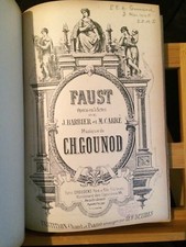 Charles Gounod Faust Partition chant piano ancienne reliée éditions Choudens
