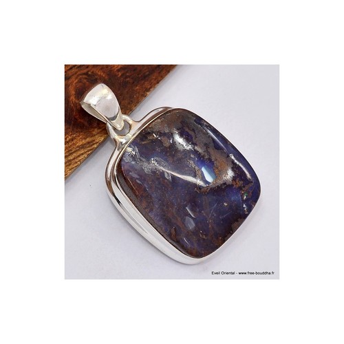Pendentif opale boulder - boulder, marron