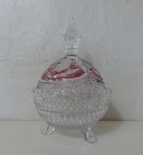 Bonbonnière cristal 17cm - cristal,