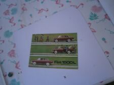 Catalogue pub auto voiture prospectus  Fiat 1500 L longue
