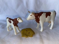 Playmobil Vache Et Veau  Ferme
