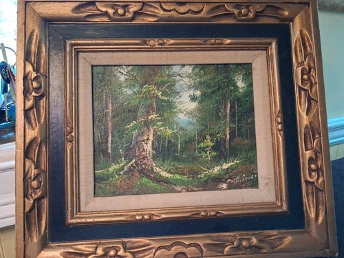 Vintage oil painting - painting, landscape