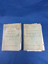 2 Notices Techniques Avion POTEZ 25 1933 Militaire Armée Moteur Lorraine 