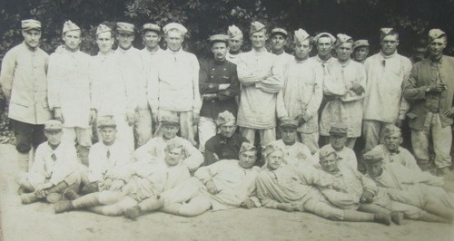 Carte photo originale troupes - carte,