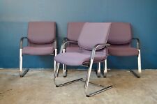 Lot de 4 Fauteuils visiteur siège de bureau Comforto style design vintage italie