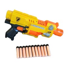 Nerf N-Strike Barricade RV-10 + 12 Fléchettes – Pistolet Automatique – TBE