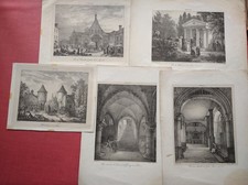 Lot de gravures anciennes