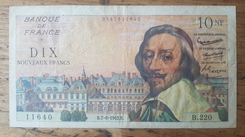 Billet nouveaux francs - billet,