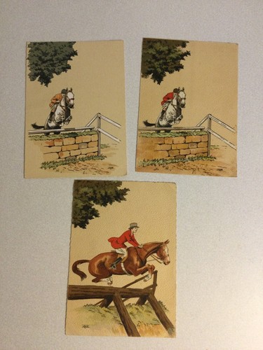 Trois chromos aquarelles le - de,