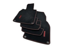 Tapis De Sol Velours OEM Noir Rouge Brabus Porsche 911 992 Tissu Premium