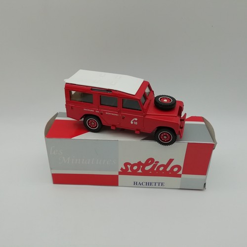 Solido pompiers land rover 109 - land,