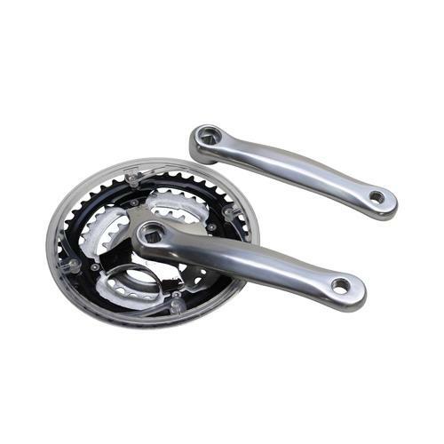Pedalier vtt alu argent - alu,